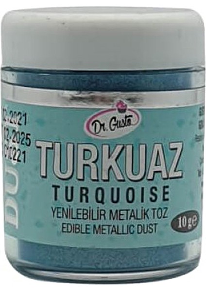 Yenilebilir Metalik Toz Boya 4 gr Turkuaz