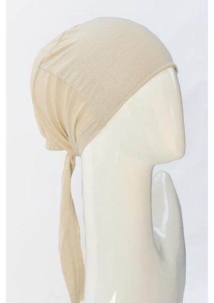 Dikişsiz Penye Bone Ekru