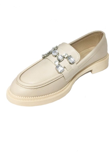 Shoes 233 Deri Trend Fashion Taşlı Kadın Babet fiyatları