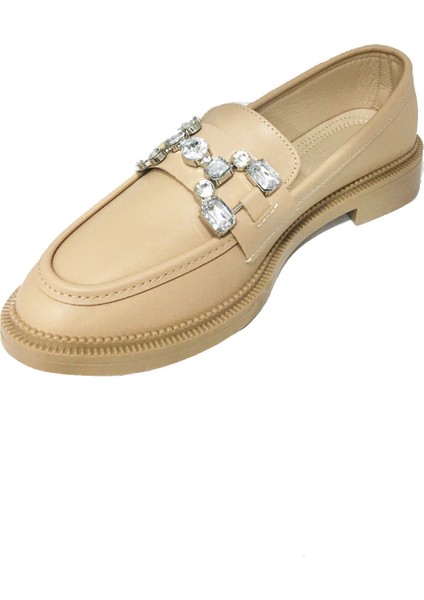 Shoes 233 Deri Trend Fashion Taşlı Kadın Babet fiyatları