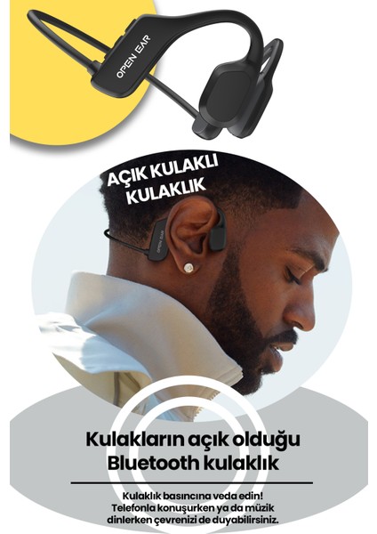 Bone X1 Kemik Iletimli Bluetooth Kulaklık Siyah