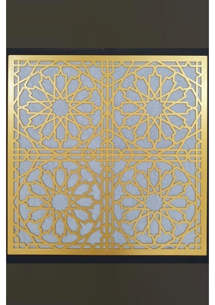 Polyester LED Döşenebilir Asma Tavan Uyumlu 60*60 Tavan Paneli Altın Klasik 1