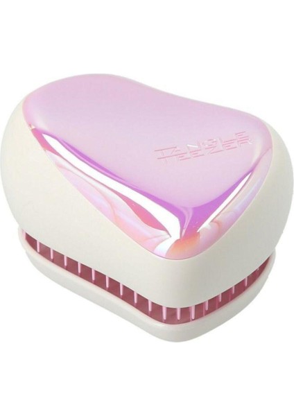 Tekno Trust Pembe Compact Styler Pink Holographic Saç Fırçası Saç Açıcı Tarak