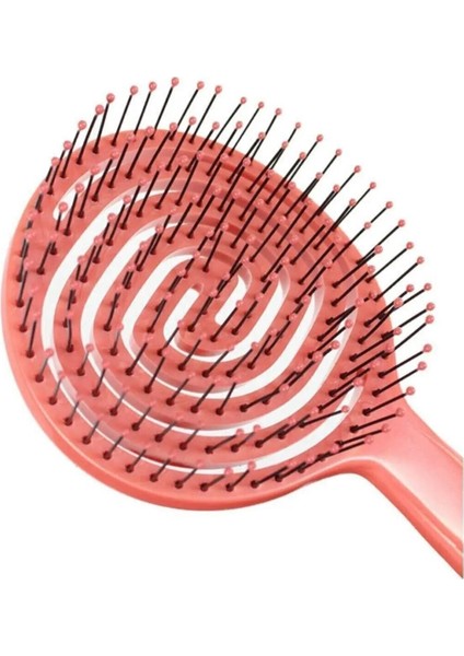 Tekno Trust Pembe Pembe Pro Üç Boyutlu Oval Saç Fırçası