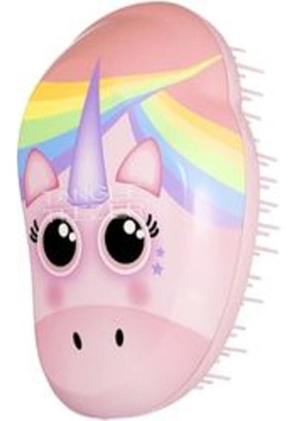 Tekno Trust Pembe Tarak Original Mini Pembe Unicorn Çocuk Saç Fırçası Tarak