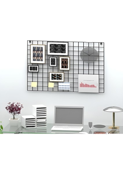 Siyah Dekoratif Tel Pano Metal Fotoğraflık Çok Amaçlı Duvar Çerçevesi modelleri