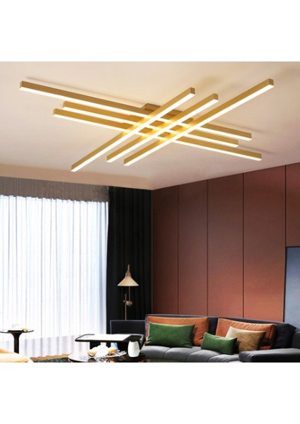 Gold 100X100CM 4000K, Kumandalı, LED Tavan Lambası,avize,modern Aydınlatma,dekoratif Işık