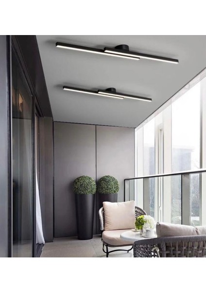 Antrasit 100CM 4000k Işık, Kumandalı, LED Tavan Lambası,avize,modern Aydınlatma,dekoratif Işık