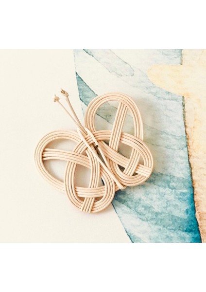 1 Rattan 2'li Duvar Dekoru Doğal El Yapımı Kelebek Duvar Dekoru Hasır Bej modelleri