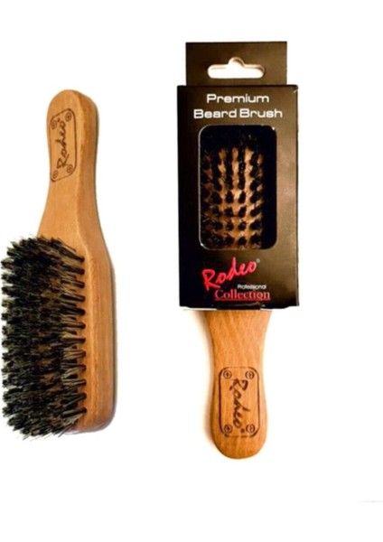 Tekno Trust Fırça Premium Sakal Tarama Fırçası Kahverengi