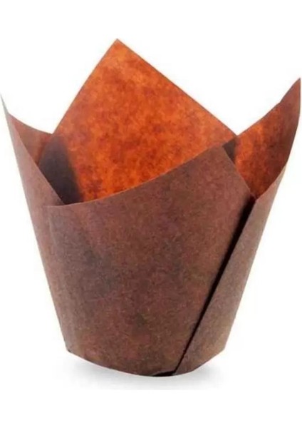 Kahverengi Tulip Kek Kalıbı 200'LÜ