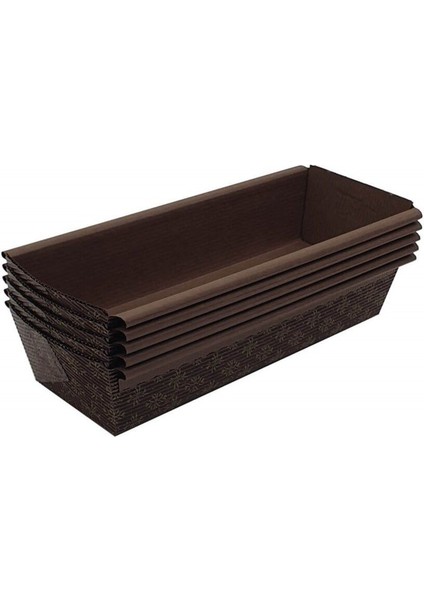 Kraft Dikdörtgen Kek Kalıbı 20X6,5 cm 300 gr 5'li