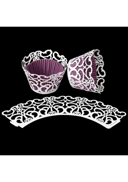 Cupcake Kenar Danteli - Seyrek Dantel - 10 Adet