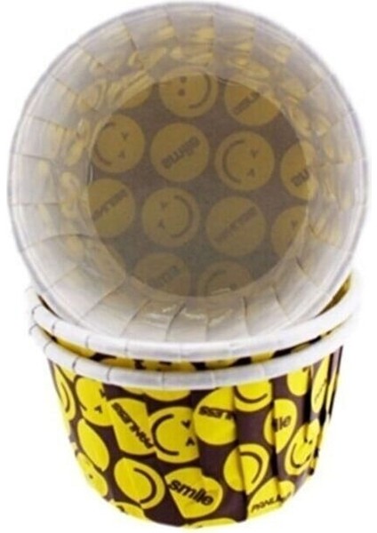 Cupcake Kalıbı Minik Boy Düz Renk 38*30 mm - 100 Adet Emoji