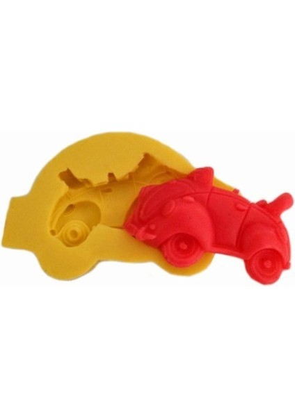 Silikon Üstü Açık Mini Vosvos Araba Kalıbı 3x6 cm