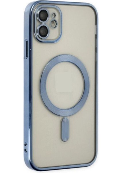 iPhone 11 Kılıf Kamera ve Lens Korumalı Kablosuz Şarj Uyumlu Arkası Şeffaf Kapak