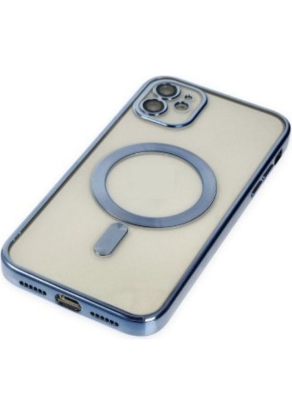 iPhone 11 Kılıf Kamera ve Lens Korumalı Kablosuz Şarj Uyumlu Arkası Şeffaf Kapak