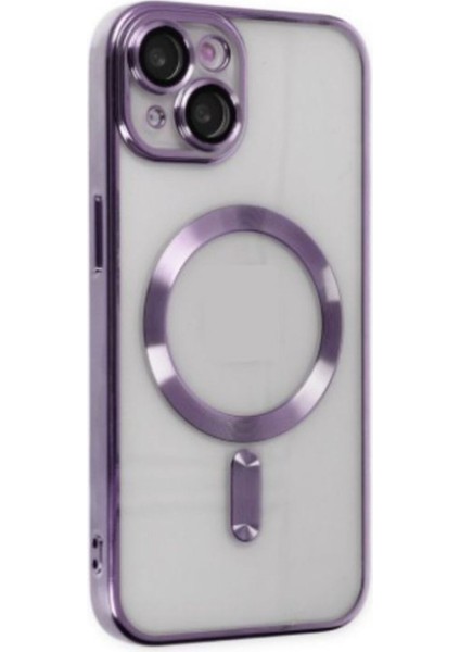 iPhone 13 Kılıf Kamera ve Lens Korumalı Kablosuz Şarj Uyumlu Arkası Şeffaf Kapak