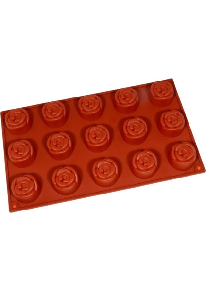 Küçük Gül Silikon Kek Kalıbı 4 cm