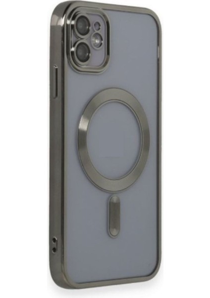 iPhone 11 Kılıf Kamera ve Lens Korumalı Kablosuz Şarj Uyumlu Arkası Şeffaf Kapak