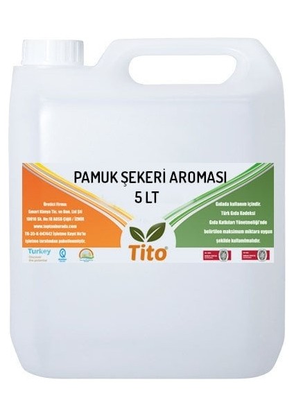 Premium Pamuk Şekeri Aroması 5 lt