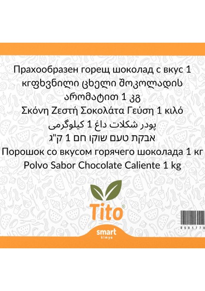 Toz Sıcak Çikolata Aroması [suda Çözünür] 1 kg fiyatları