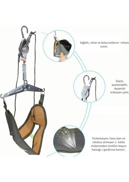 Boyun Düzleşmesi ve Boyun Fıtığı Önleyici Servikal Traksiyon Aleti