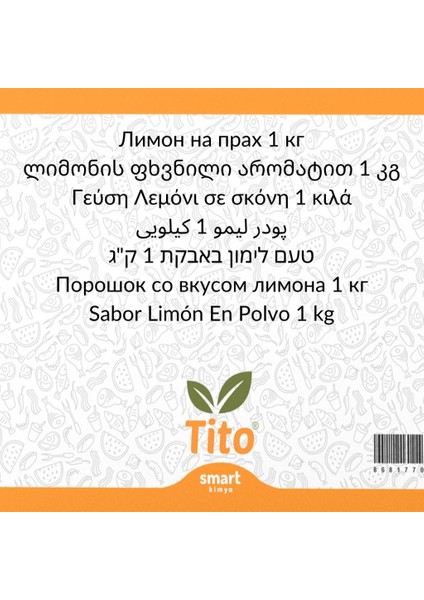 Toz Limon Aroması [suda Çözünür] - 1 kg fiyatları