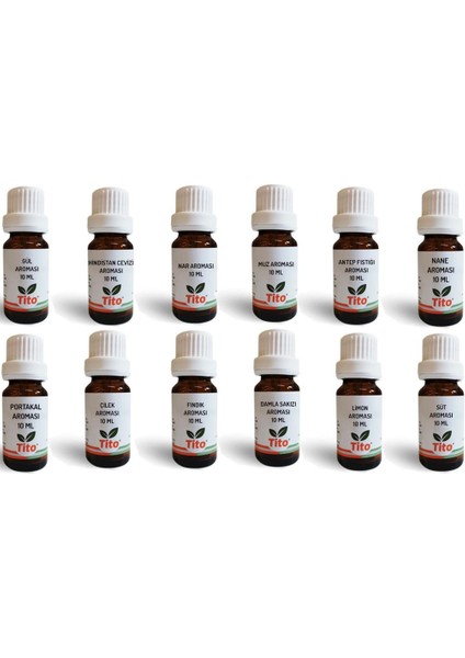 Lokum Aromaları Seti - 12 Parça