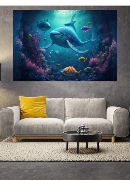 Denizdeki Balıklar Cam Tablo fiyatları