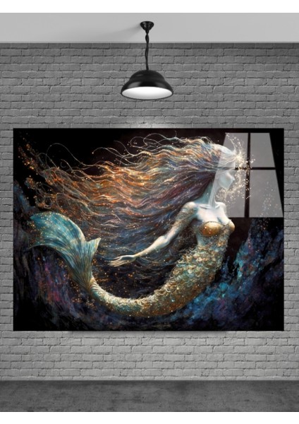 Deniz Kızı Cam Tablo