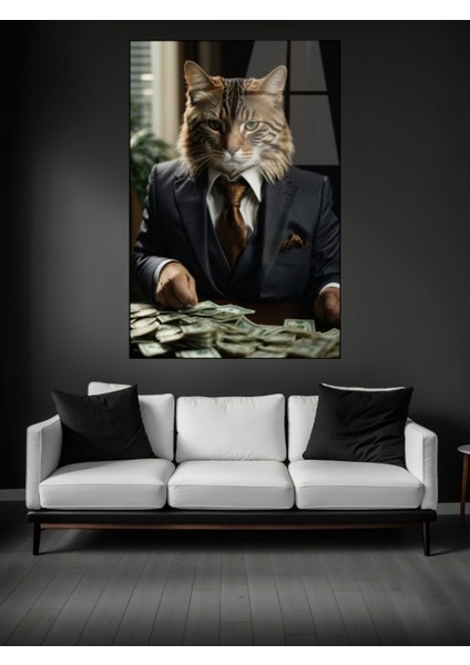 Para Sayan Kedi Cam Tablo fiyatları