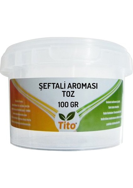 Toz Şeftali Aroması Suda Çözünür - 100 gr