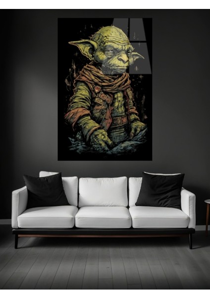 Yaşlı Goblin Cam Tablo