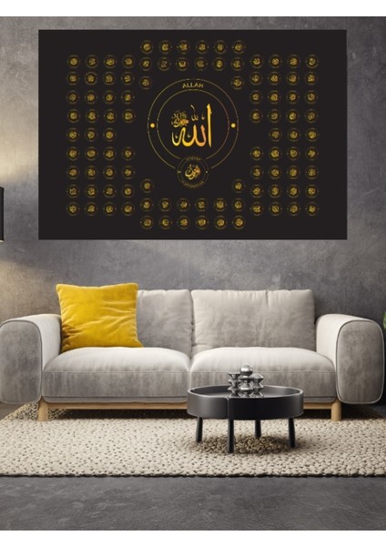 Allahın 99 Ismi Cam Tablo fiyatları
