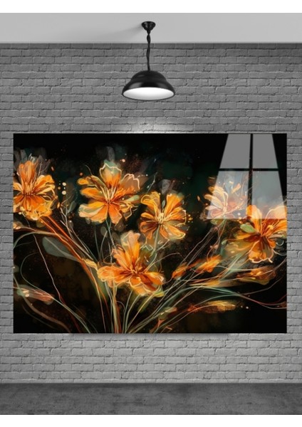 Sevilen Seri Çiçek Cam Tablo
