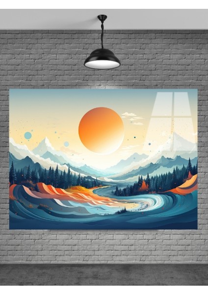 3D Manzara Cam Tablo