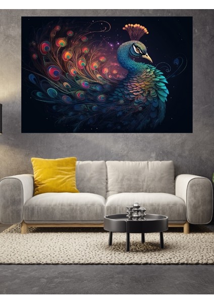 3D Tavus Kuşu Cam Tablo fiyatları