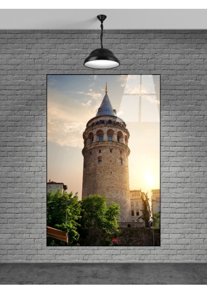 Galata Kulesi Istanbul Cam Tablo
