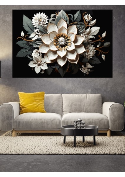 Sevilen Çiçek Serisi Cam Tablo fiyatları