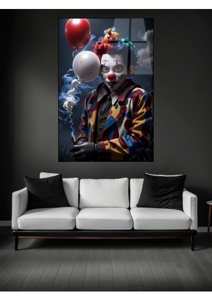 Balonlarla Birlikte Joker Cam Tablo fiyatları