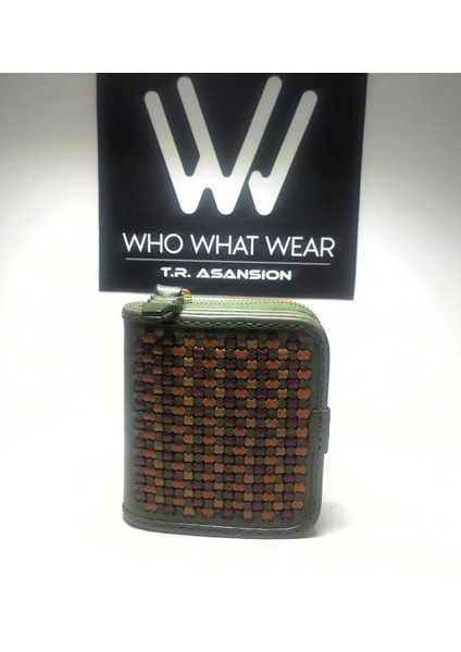 Fermuarlı ve Çıt Çıt Kapamalı El Yapımı Cüzdan (Maru)