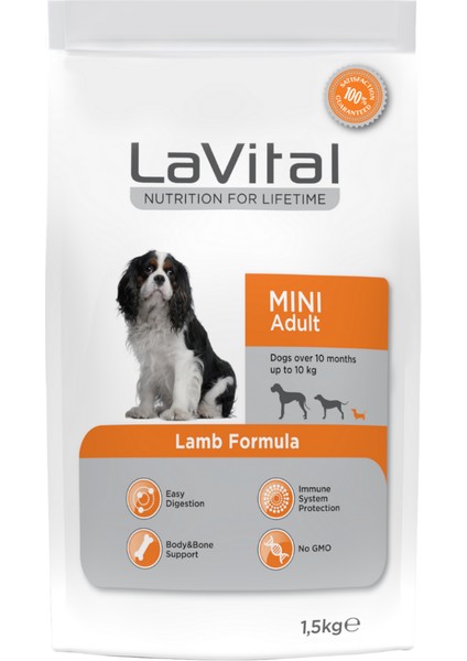 Mini Adult Kuzulu 1,5kg Yetişkin Ufak Irk Köpek Maması Lamb Formula