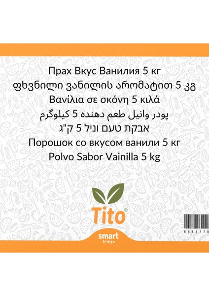 Toz Vanilya Aroması [suda Çözünür] - 5 kg modelleri