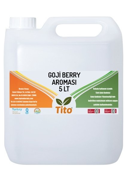Goji Berry Kurt Üzümü Aroması [suda Çözünür] 5 Lt