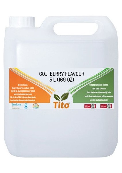 Goji Berry Kurt Üzümü Aroması [suda Çözünür] 5 Lt