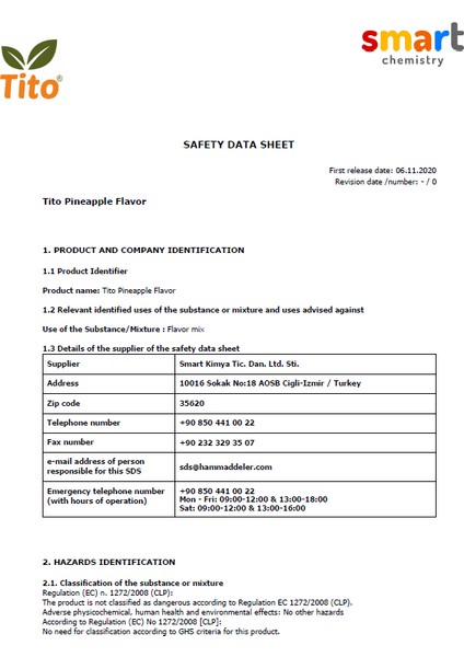 Ananas Aroması Suda Çözünür - 10 ml modelleri