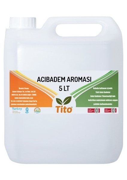 Acıbadem Likörü Aroması Suda Çözünür - 5 lt