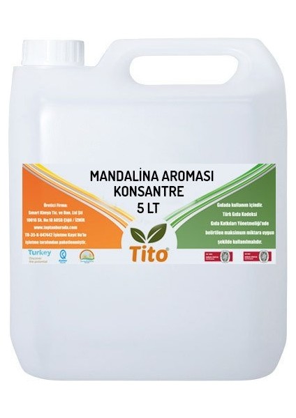 Mandalina Aroması [suda Çözünür] 5 Lt