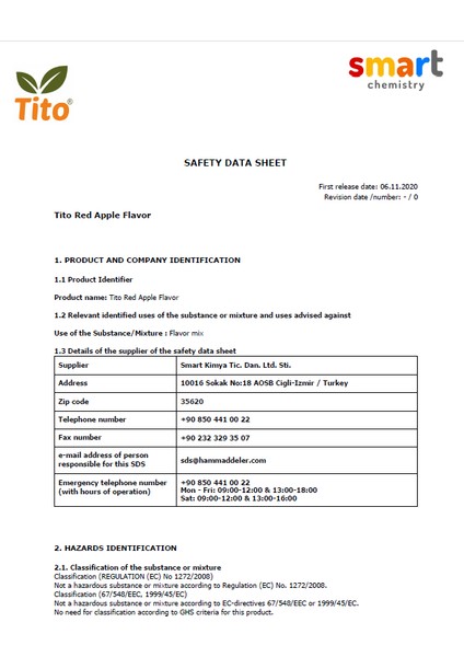 Kırmızı Elma Aroması Suda Çözünür - 10 ml fırsatları